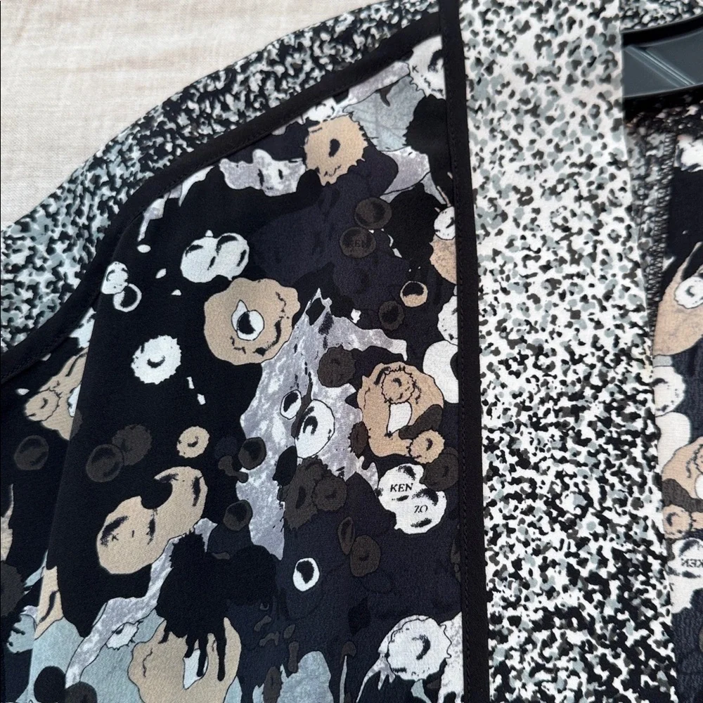 Kenzo Kimono Style Belted Blouse, FR 38 - Picture 4 of 8